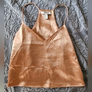 Forever 21 Shiny Copper Camisole Top
